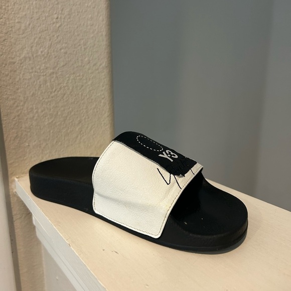 adidas Y-3 Yohji Yamamoto Adilette Slide Sandals White BC0911 Youth Size 4Y - Picture 5 of 10